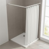 JKH Zuhanyfüggönytartó sarok 80 x 80 cm fehér