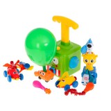 JM Aerodinamikus Autó Béka Léggömb Kilövő Lufi Autó