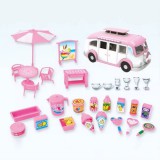 JM Autós fagylaltozó fagylaltozó lakókocsi kihúzható asztalszékek 30 darab