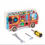 JM Fa Foglalat Tábla Oktatási Led - Es Kapcsolgatós Játék Finommotorikus Edzés