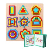 JM Fa Geometriai Kirakós Játék