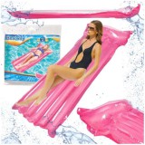 JM Felfújható strandmatrac úszáshoz a medence vizében BESTWAY 44013 rózsaszín 90kg 183cm