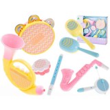 JM Hangszerek Trombita Tambura Fuvola Csörgő Készlet Gyerekeknek