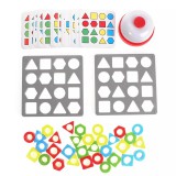 JM Logikai Alakzatú, Színben Passzoló Interaktív Játék