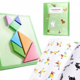 JM Mágneses Könyv Puzzle 3d Tangram Blokkok