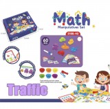 JM Montessori Oktató Járművek, Amelyek Számolni Tanulnak Feladatkártyával 60 Darabos Allat