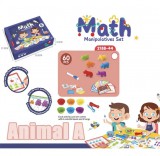 JM Montessori Oktató Szafari Állatok, Amelyek Számolni Tanulnak Feladatkártyával 60 Darabos Allat