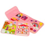 JM Montessori szenzoros manipulációs tábla bőrönd hátizsák rózsaszín