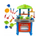 JM Műanyag Játékkonyha Kis Séfeknek Rengeteg Kiegészítővel, Hang- És Fényeffektekkel 76cm