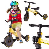 JM Multifunkcionális Sárga Gyermek Tricikli, Futóbicikli 3in1 sarga