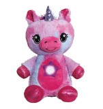 JM Ölelnivaló Plüss Unikornis – Csillagkivetítős Éjszakai Fény És Játszópajtás, Rózsaszín