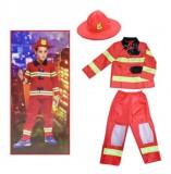 JM Tűzoltó Jelmez S 90-110cm