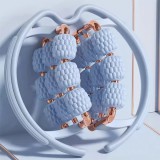 Jóga masszírozó henger, 18 kerekes - Kék - PRO-Sport