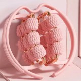 Jóga masszírozó henger, 18 kerekes - Pink - PRO-Sport