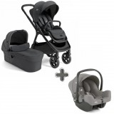 Joie Signature Finiti 2in1 babakocsi Ebony + i-Snug 2 hordozó Pebble