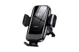 JOKADE JH033 LIJIAN WIRELESS TÖLTŐS SZELLŐZŐRÁCSRA RÖGZÍTHETŐ AUTÓS TELEFONTARTÓ FEKETE