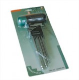 Jonnesway Imbuszkulcs gömbvégű 9 db klt. extra hosszú, nyéllel