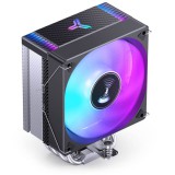 Jonsbo CR-1000MAX Color Black RGB CPU léghűtő, 6 hőcső, 120 mm PWM ventilátor, fekete