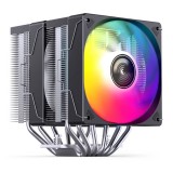 Jonsbo CR-3000E CPU hűtő, dual tower, 260 W TDP, RGB világítás, 2x120mm, fekete