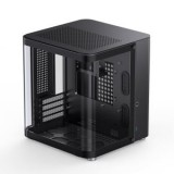 Jonsbo TK-1 2.0 Black táp nélküli ablakos Micro-ATX ház fekete