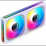 Jonsbo ZB-240 Infinity Mirror 240mm PWM ARGB Rendszerhűtő ventilátor - Fehér (ZB-240WR)