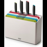 Joseph Joseph Folio™ Icon Plus Rozsdamentes acél késkészlet állvánnyal és vágódeszkával 8 darabos - Színes (60227)