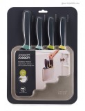 Joseph & Joseph szekrényajtóra szerelhető kés szett tartóval