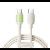 JOYROOM adatkábel (Type-C - Type-C, 60W, gyorstöltő, 120cm) BÉZS (S-A53 1.2M C-C) (S-A53 1.2M C-C)