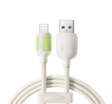 JOYROOM adatkábel (USB - lightning, 3A, gyorstöltő, 200cm) BÉZS