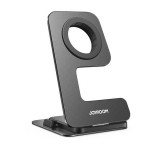 JOYROOM asztali töltőállvány (wireless, Apple Watch töltő, összehajtható) FEKETE Apple iPhone 8 4.7, iPhone 8 Plus 5.5, iPhone X 5.8