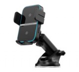 JOYROOM autós tartó (15W, tapadókorongos, műszerfalra, automata, wireless, 4.7-6.8" méret) FEKETEJR