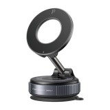 JOYROOM autós tartó (műszerfalra, tapadókorongos, mágneses, 360°, 4-7" méret) sötétszürke