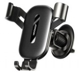 JOYROOM autós tartó (szellőzőre, gravitációs, 360°, töltő kialakítás, 4.7-7" méret) FEKETEJR-ZS392