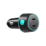 Joyroom CCN02 2xPD 70W RGB Led Autós Töltőfej- Fekete