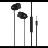 JOYROOM CONCH fülhallgató SZTEREO (3.5mm jack, mikrofon, felvevő gomb, hangerő szabályzó) FEKETE (JR-EL112_B) (JR-EL112_B) - Fülhallgató