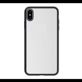 JOYROOM ELECTROPLATED szilikon telefonvédő (fémhatású keret) FEKETE [Apple iPhone XS Max 6.5] (JR-BP480_B)