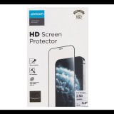 JOYROOM HD képernyővédő üveg (2.5D, lekerekített szél, karcálló, ultravékony, 0.2mm, 9H) FEKETE [Apple iPhone 12 mini] (JR-PF595) - Kijelzővédő fólia