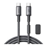 Joyroom S-A50 USB-C apa - USB-C apa Adat és töltő kábel 1.2m - Szürke (S-A50 C C)
