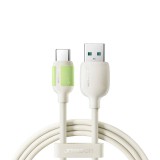 Joyroom S-A53 USB-A apa - USB Type-C apa Adat és Töltő kábel 1,2m - Bézs (S-A53 1.2M A-C)