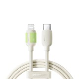 Joyroom S-A53 USB Type-C apa - Lightning apa Adat és töltő kábel 1,2m - Bézs (S-A53 1.2M C-L)