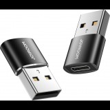 Joyroom S-H152 USB-A-Type-C adapter fekete (2db) (6941237149121)
