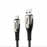 Joyroom Sharp Series kábel gyors töltéssel USB-A - USB-C 3A 3m fekete (S-M411)