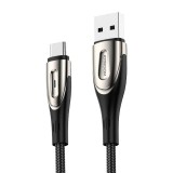 Joyroom Sharp USB USB-C kábel 2.4A 3m fekete (S-M411 Type-C 3m) (S-M411 Type-C 3m) - Adatkábel