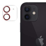 Joyroom Shining sorozat teljes lencsevédő kamera edzett üveg tempered glass iPhone 12 mini piros (JR-PF686)