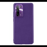 JOYROOM STAR LORD műanyag telefonvédő (ultravékony, fém kameravédő keret, bőr hatású bevonat) LILA [Huawei P40] (JR-BP707_P)
