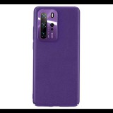 JOYROOM STAR LORD műanyag telefonvédő (ultravékony, fém kameravédő keret, bőr hatású bevonat) LILA [Huawei P40 Pro 5G] (JR-BP708_P) - Telefontok