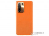 JoyRoom Star Lord ultravékony műanyag, bőr hatású tok Huawei P40 készülékhez, narancssárga