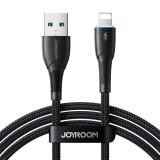 Joyroom Starry Series SA32-AL3 USB-A apa - Lightning apa 2.0 Adat és töltő kábel - Fekete (1m) (SA32-AL3 BLACK)