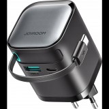 Joyroom TCL02 GaN 65W Charger with Retractable Cable-Bl (JYR1042)