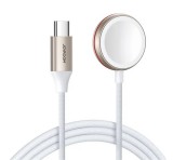 Joyroom tölt&#337;kábel type-c (wireless, mágneses, gyorstölt&#337;, 120cm, apple watch tölt&#337;) fehér s-iw011